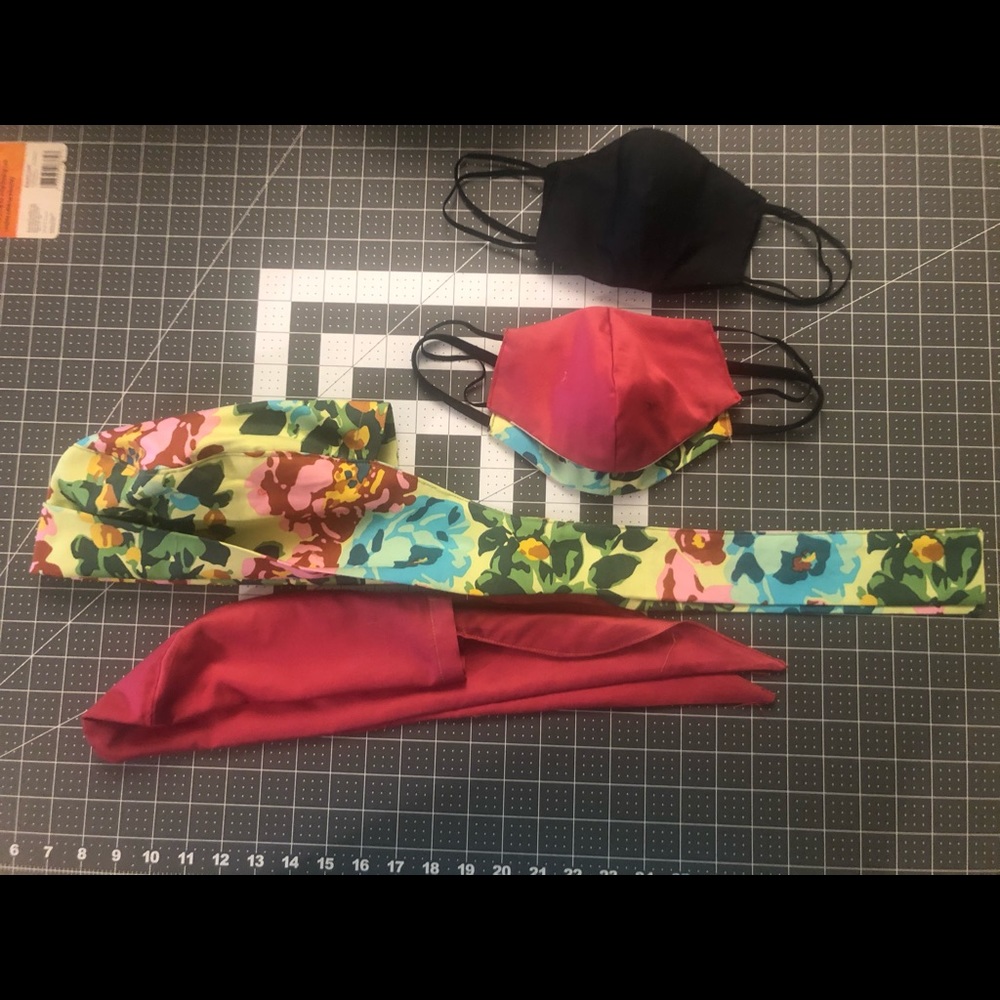 mask with filters scrubs/small/large sizes